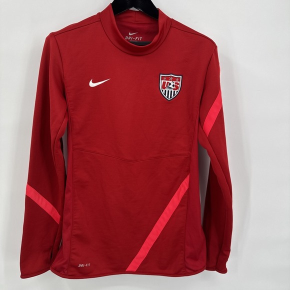 Nike Tops - Nike USA Soccer Official Training Jersey Red Long-Sleeved Women's Size: M
